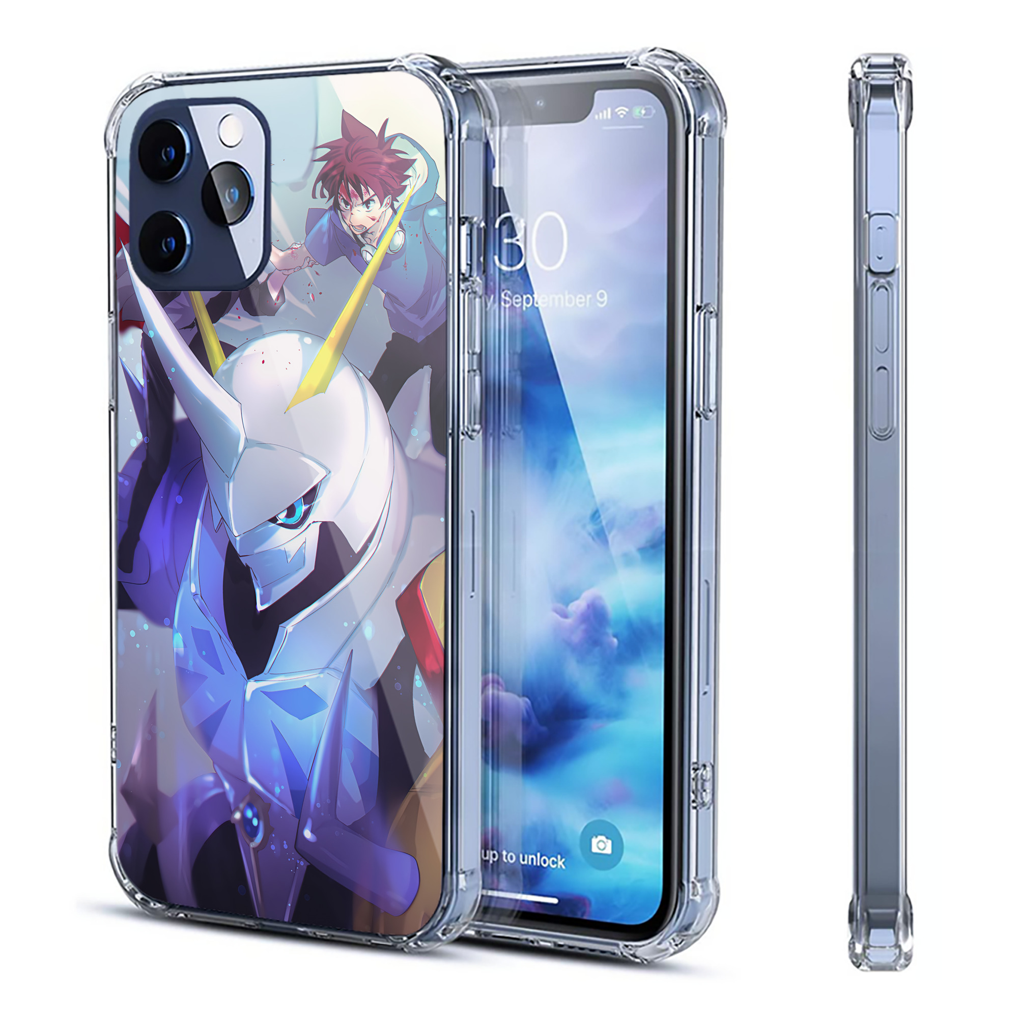 （画像用） Digimon デジタルモンスター/デジモン 【iPhone 12シリーズ対応】透明スマホケース（クリアソフトケース）